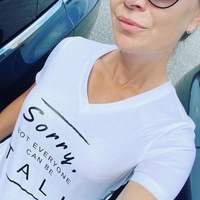 Sorry, Not Everyone Can Be Tall Tee: V-Neck - HEIGHT GODDESS