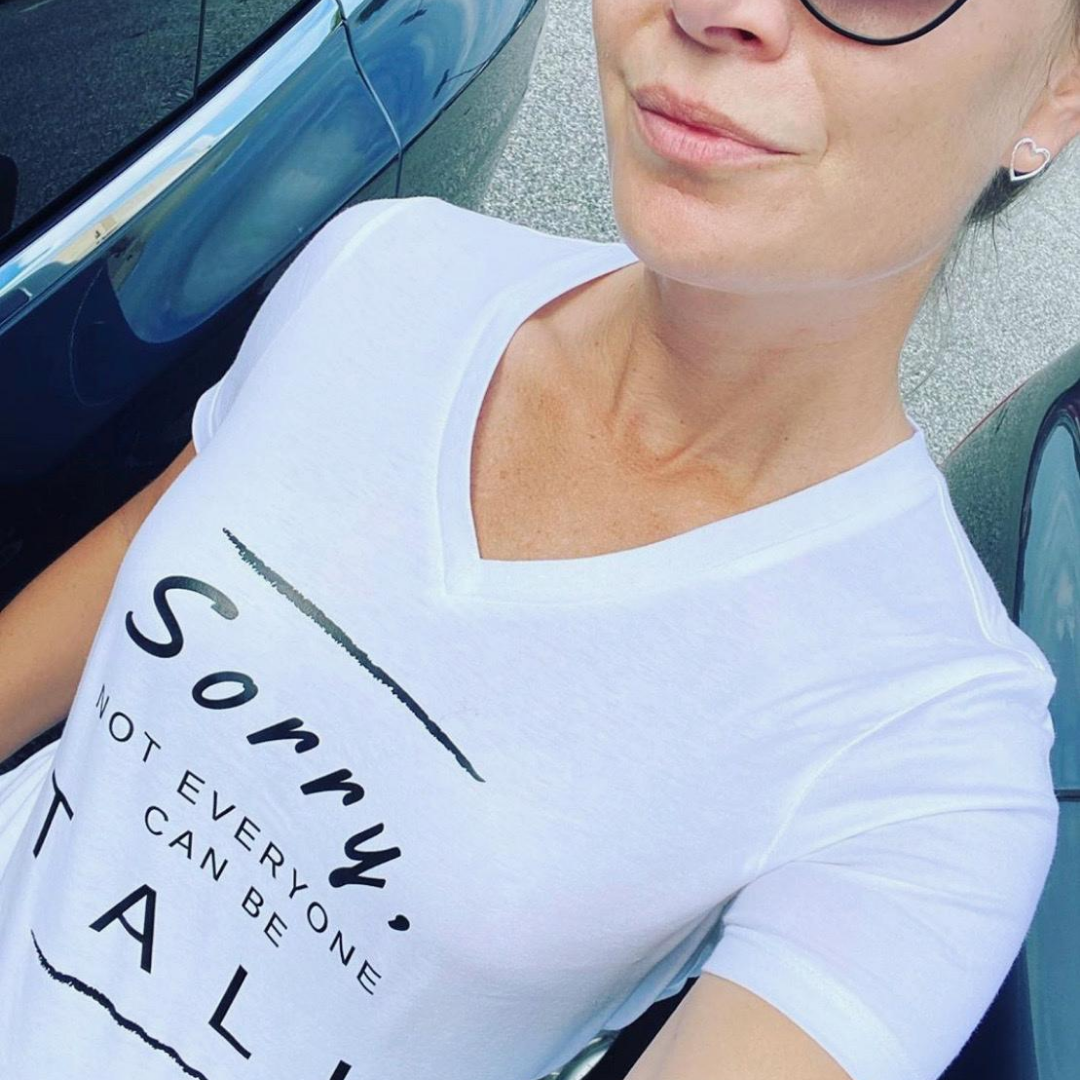 Sorry, Not Everyone Can Be Tall Tee: V-Neck - HEIGHT GODDESS