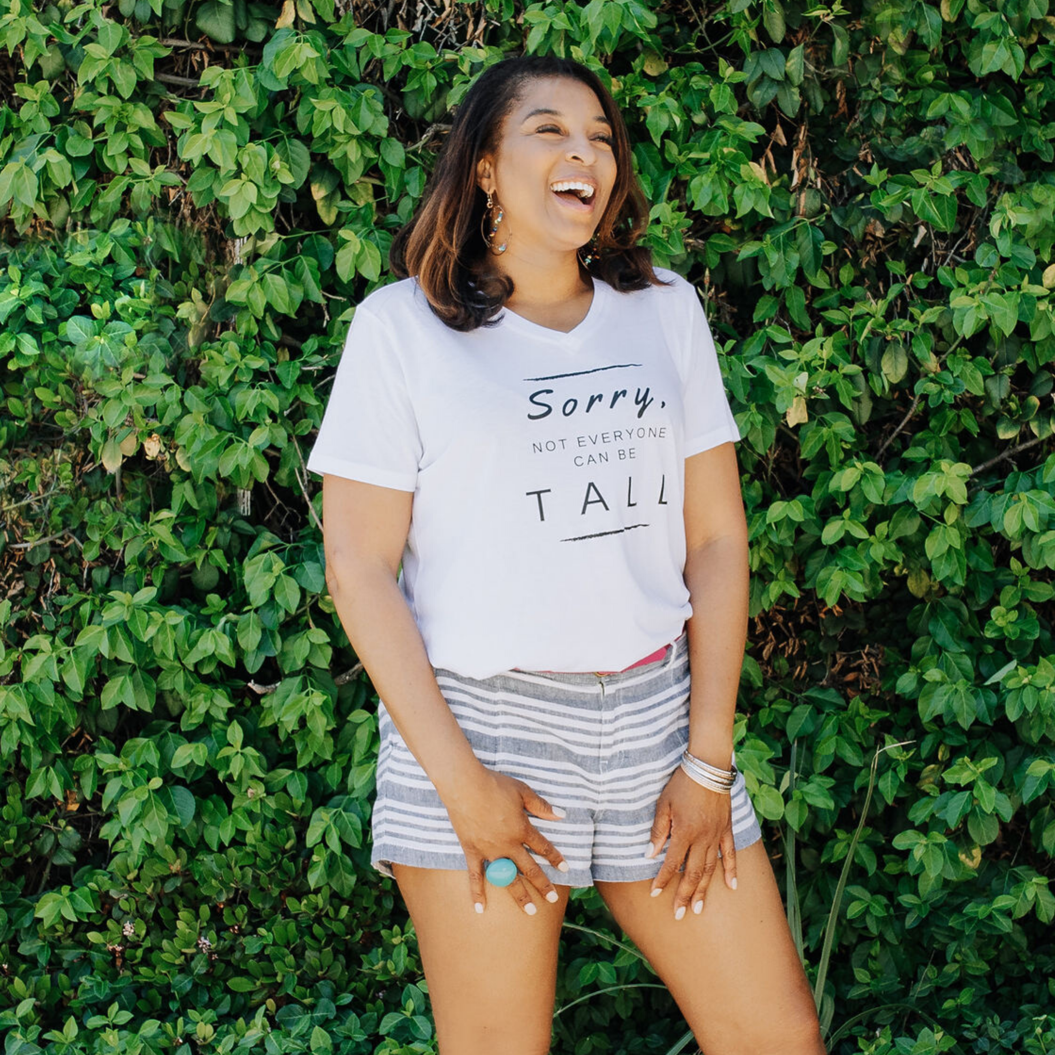 Sorry, Not Everyone Can Be Tall Tee: V-Neck - HEIGHT GODDESS